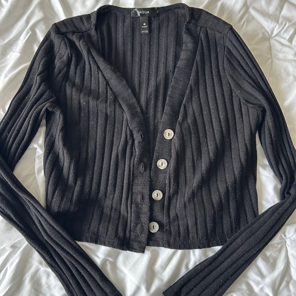 Black Aqua Cardigan